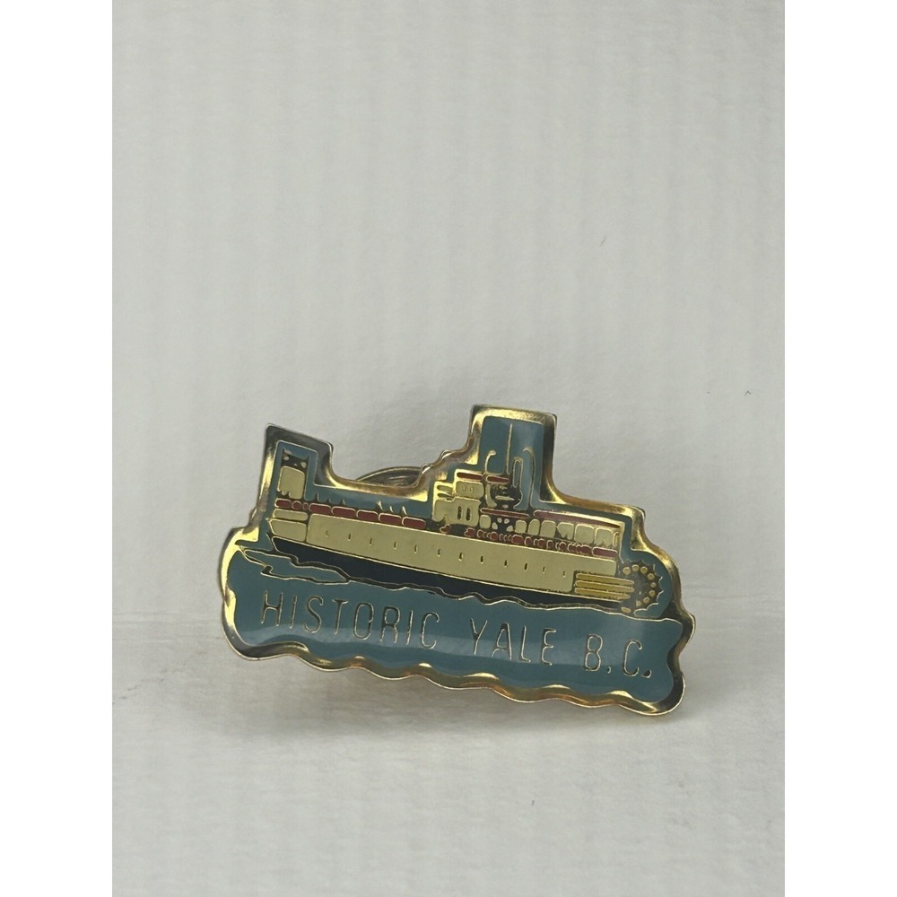 Vintage HISTORIC YALE Lapel Pin (British Columbia, BC, Canada) - Picture 2 of 3